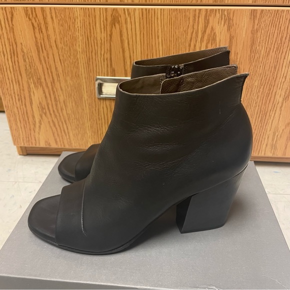 NWT Coclico Leather Open Toe Heel Boots - Picture 5 of 12